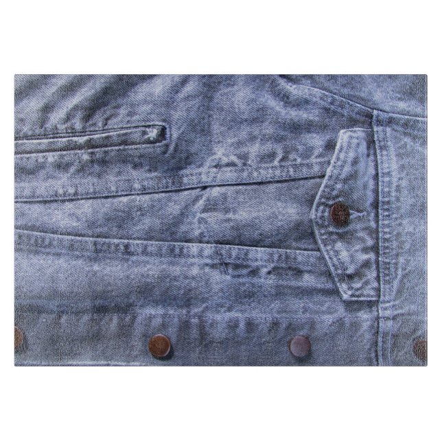 Blue Denim ~ Cutting Board (Front)