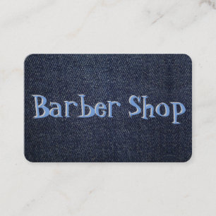 Blue Denim on a Business Card