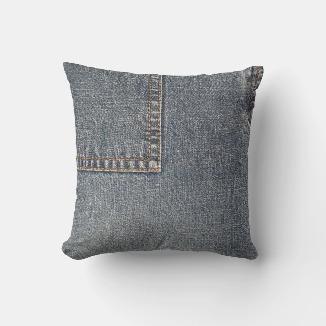 Blue denim Pillow (Front)