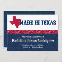 Blue Denim & Red Bandanna Print Texas Baby