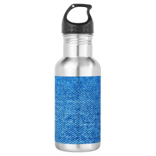 Blue Denim Texture 532 Ml Water Bottle