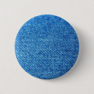 Blue Denim Texture 6 Cm Round Badge