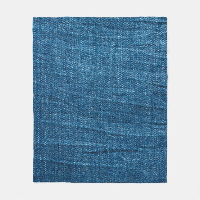 Blue denim texture, Bluejeans texture Fleece Blanket (Front)