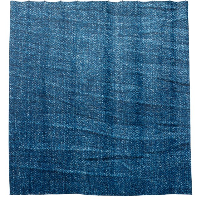 Blue denim texture, Bluejeans texture Shower Curtain (Front)