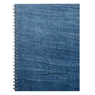Blue Denim Texture: Classic Jeans. Notebook