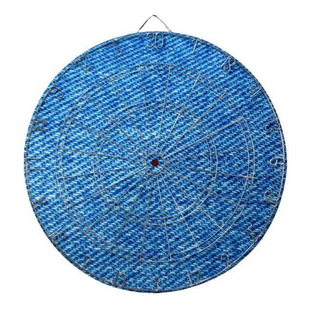 Blue Denim Texture Dartboard (Front)