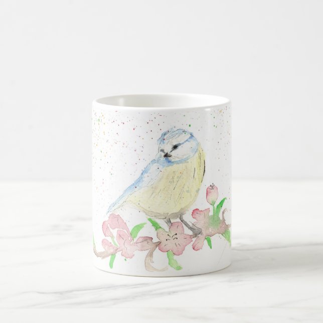 Blue Design by Hanna Ullman Coffee Mug (Center)