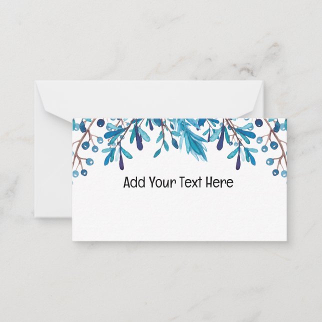 Blue design  card (Front)