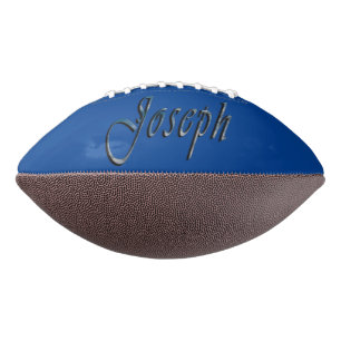 Blue Designed Joseph Name, Football