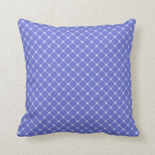 Blue Diagonal Pattern Cushion
