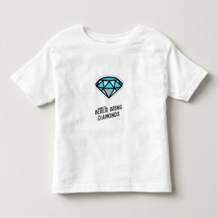 Blue Diamond Bridal Gift Bachelorette Gift BoldQuo Toddler T-Shirt