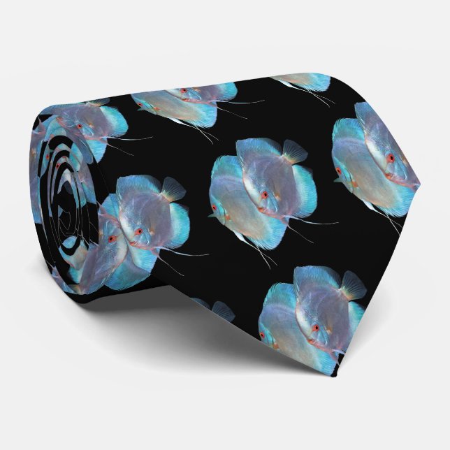 Blue Diamond Discus Tie (Rolled)