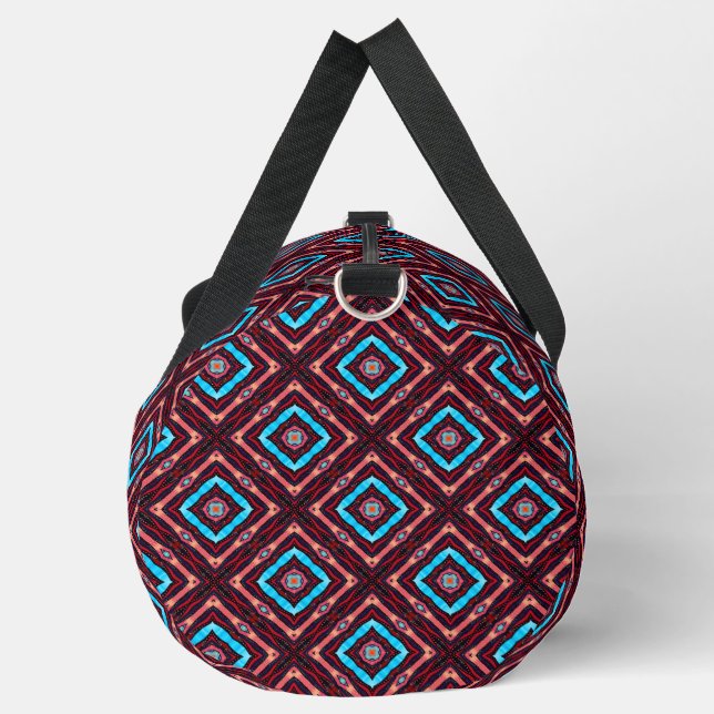 Blue Diamond Duffle Bag (Left)