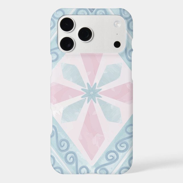 Blue Diamond Geometric Pattern (Back)