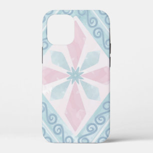 Blue Diamond Geometric Pattern iPhone 12 Mini Case