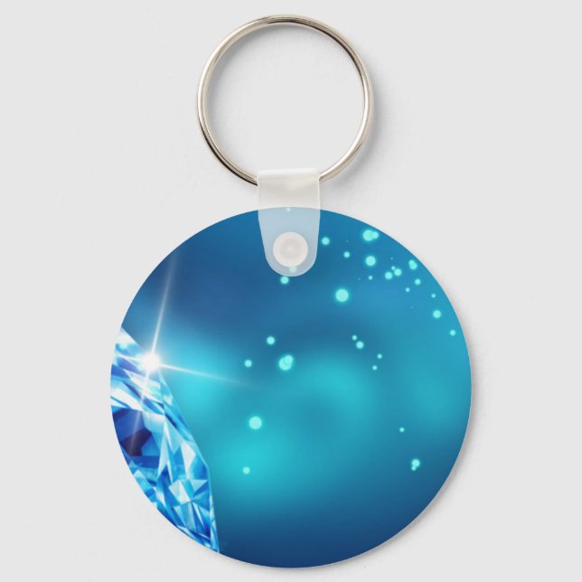 blue diamond key ring (Front)