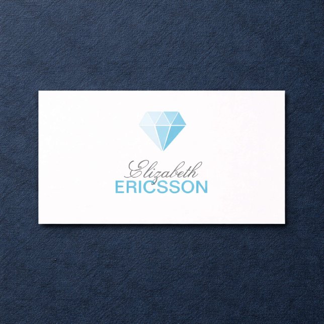 Blue Diamond Logo Business Card (Creator Uploaded)