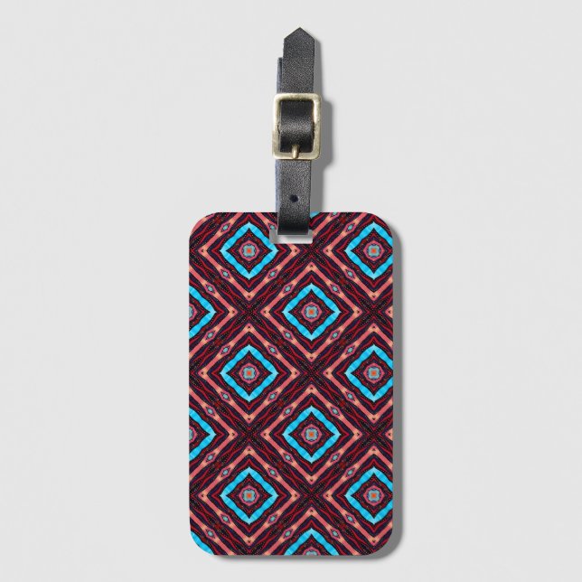 Blue Diamond Luggage Tag (Front Vertical)