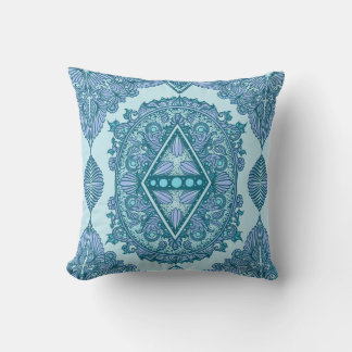 Blue Diamond Mandala Cushion