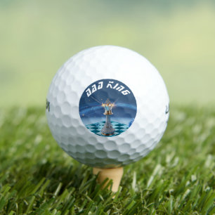 Blue Diamond Metallic King Chess Fathers Day Golf Balls