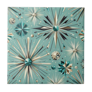 Blue Diamond Mid Century Modern Tile