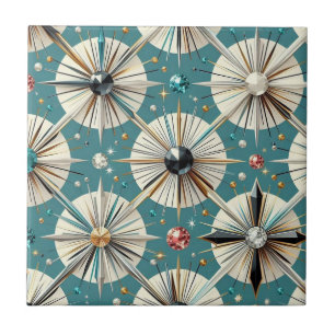 Blue Diamond Mid Century Modern  Tile