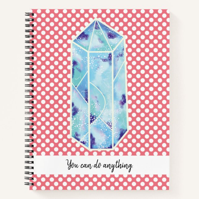 Blue Diamond You can do anything Notebook (Front)