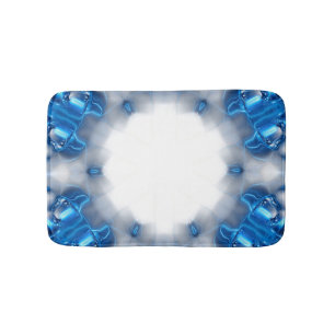 Blue Diamonds Bath Mat