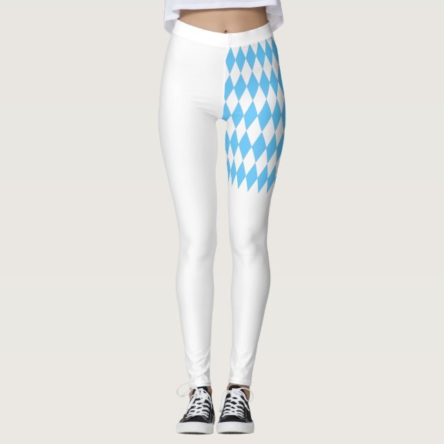 Blue Diamonds Leggings (Front)