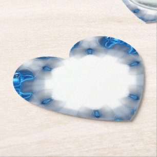 Blue Diamonds Paper Coaster