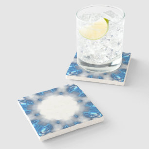 Blue Diamonds Stone Coaster