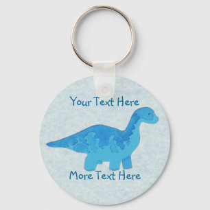 Blue Dino Keychain