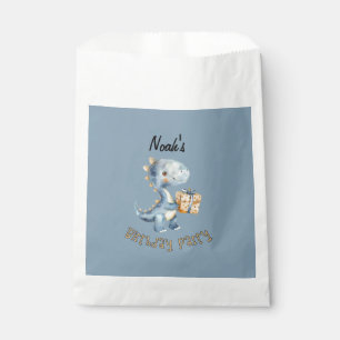 Blue Dinosaur Rawr Birthday Party Favour Bags