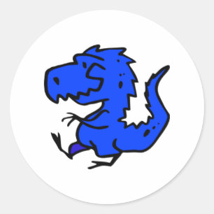 BLUE DINOSAUR STICKERS