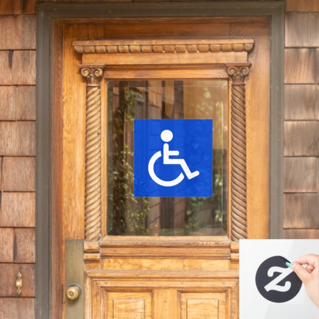 Blue disabled symbol (Home Door)