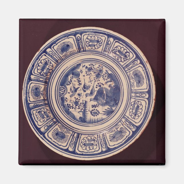 Blue dish, deriving from a late Ming Export Magnet (Front)