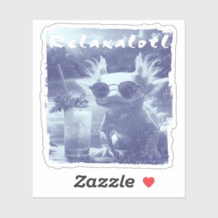 Blue Distressed Relaxalotl Axolotl