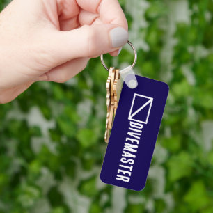 Blue Divemaster Key Ring