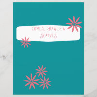Blue Divider - Yarnaholic Knitting Binder Insert