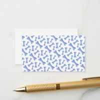 Blue Dog Bones Delicate Cute Puppies Animal Lover