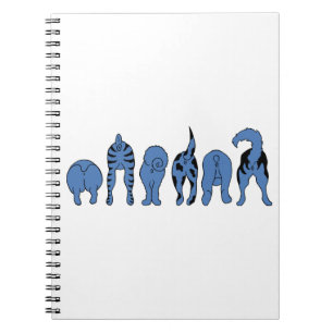 Blue Dog Butts Notebook