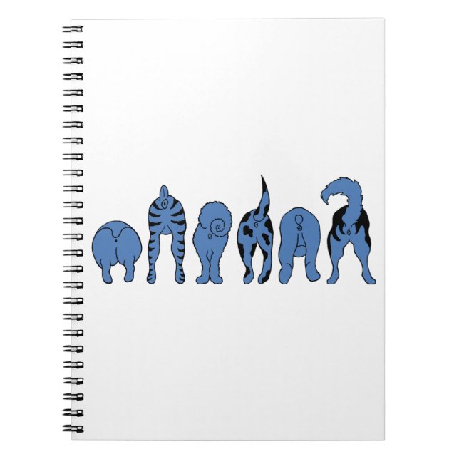 Blue Dog Butts Notebook (Front)