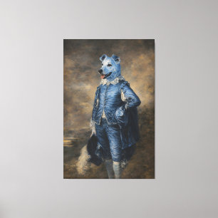 Blue Dog Canvas Print