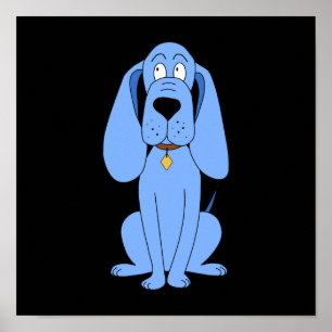 Blue Dog. Hound. Poster