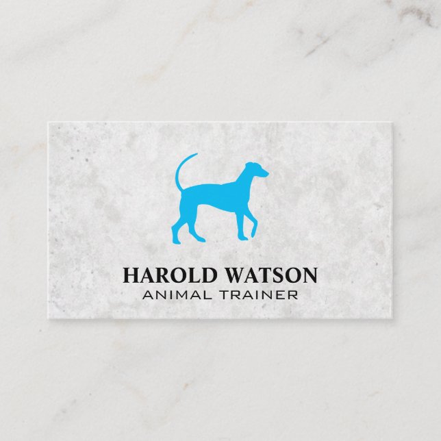 Blue Dog Logo Business Card (Front)