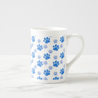 Blue Dog Paw Print Simple Animal Lover Puppies