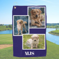 Blue Dog Photo Collage Monogram Personalized