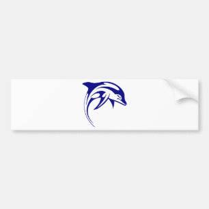 Blue Dolphin Bumper Sticker