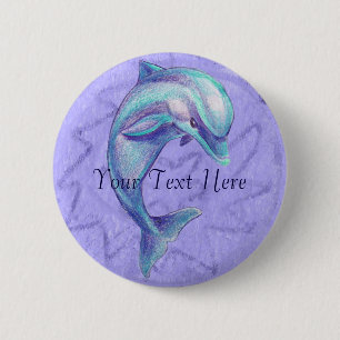 Blue Dolphin Button
