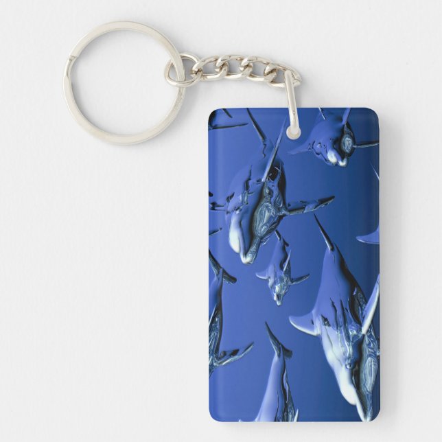 Blue Dolphin Key Ring (Front)